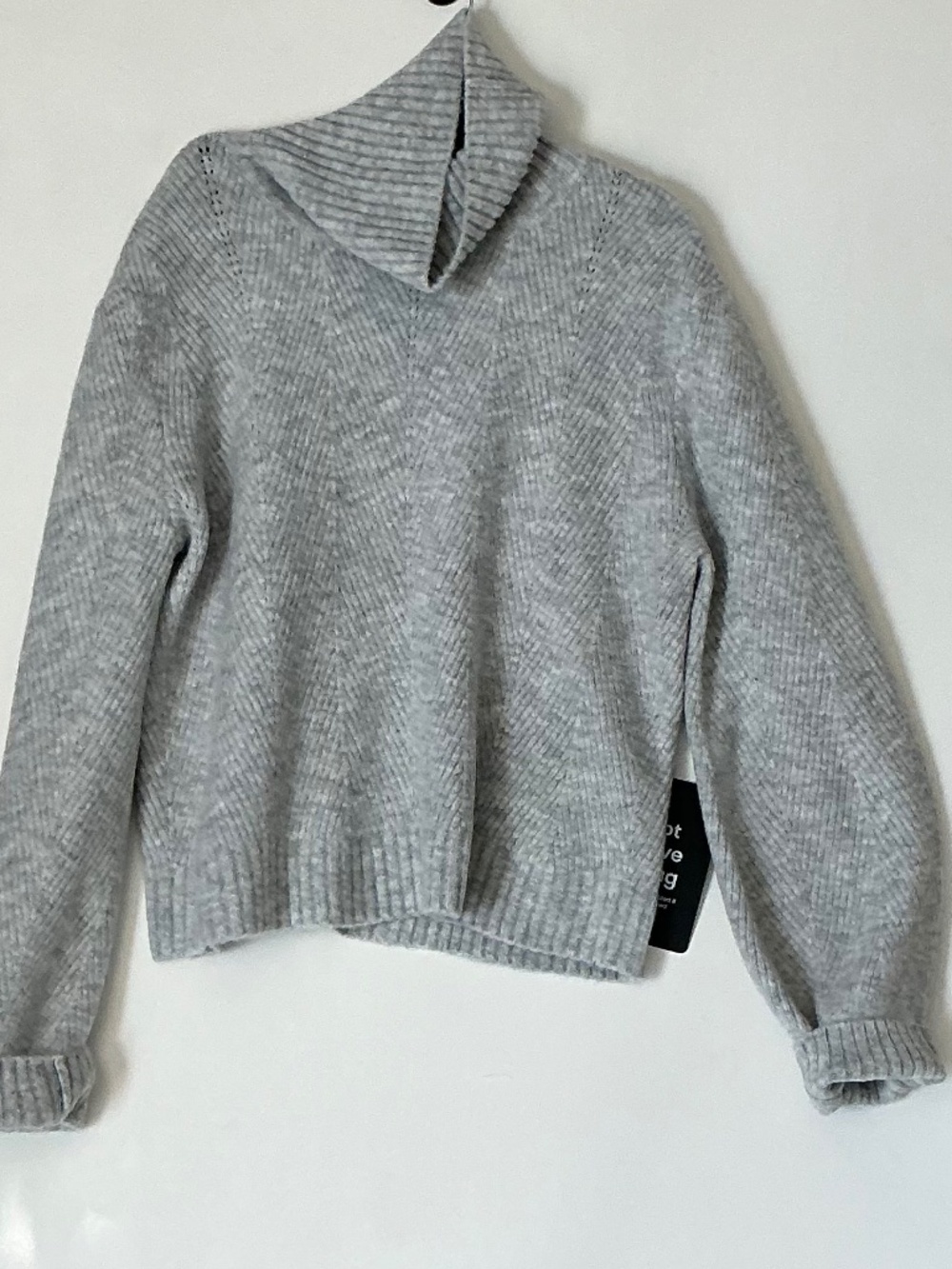 NWT Lulus Heather Grey cozy turtleneck sweater XL